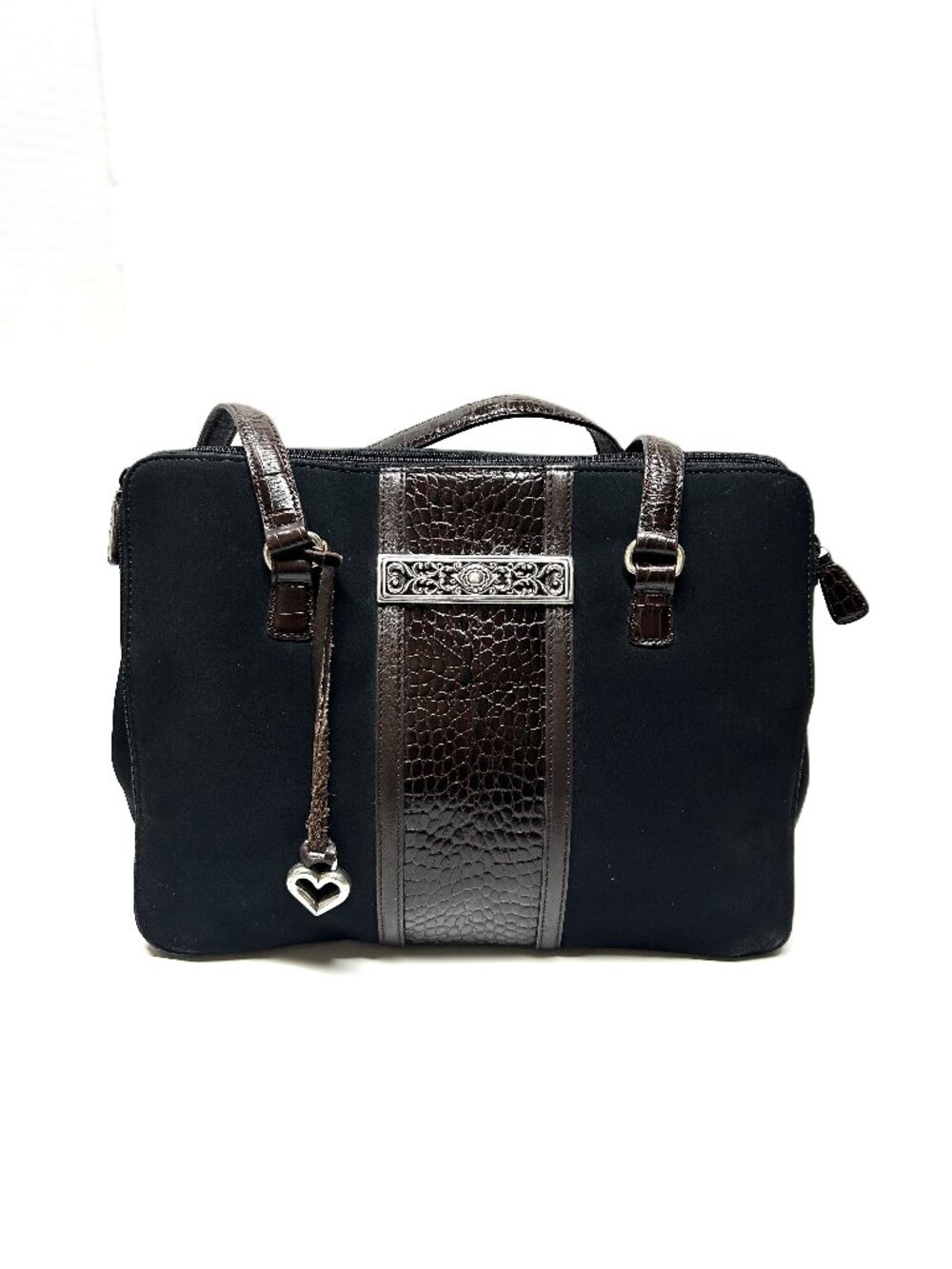Brighton black shoulder bag with brown snake detail bag # C037039
